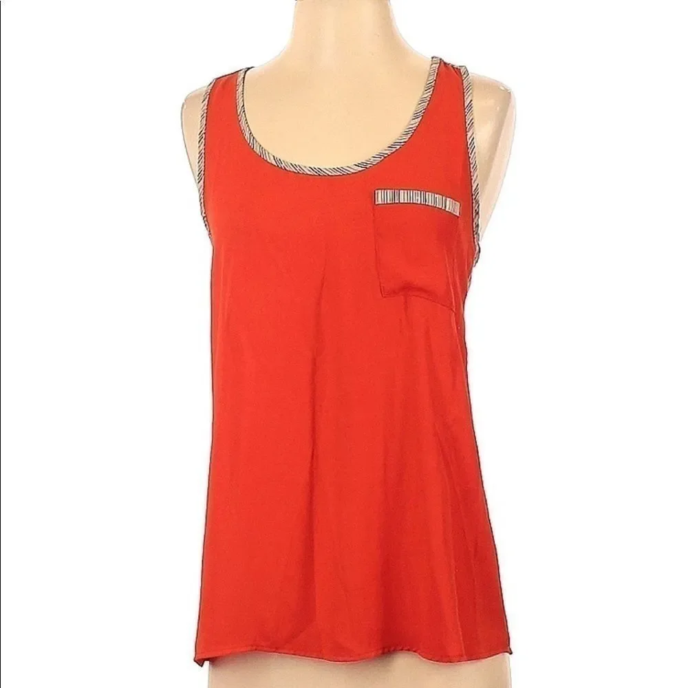 Sweet Rain size small orange stripped tank top